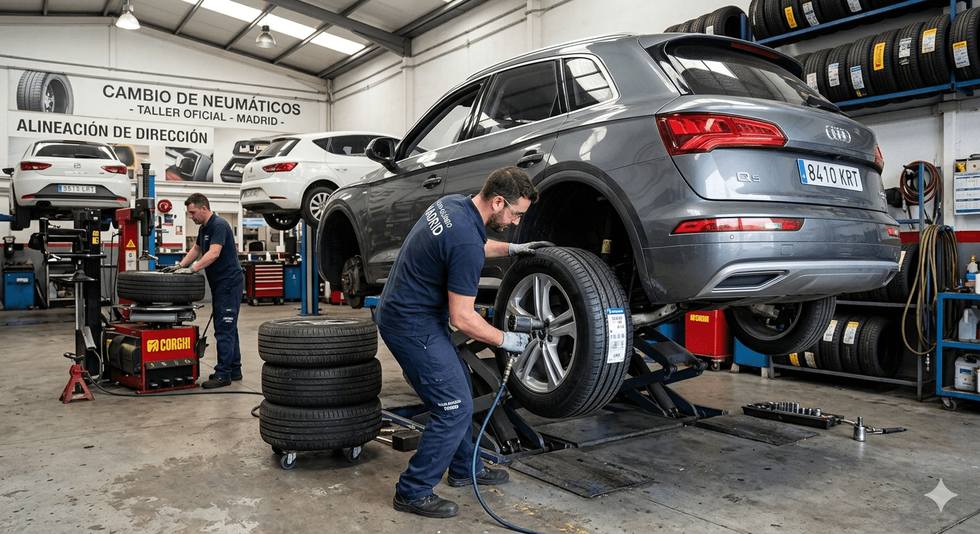 Tyre change and fitting